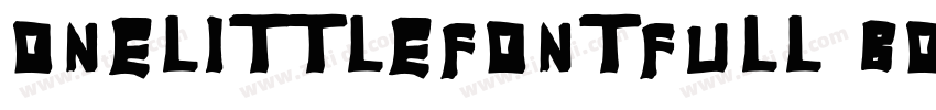 OneLittleFontFull Bo字体转换